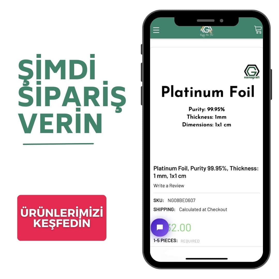 1x1 cm Platin Folyo Ürününü Şimdi İnceleyin